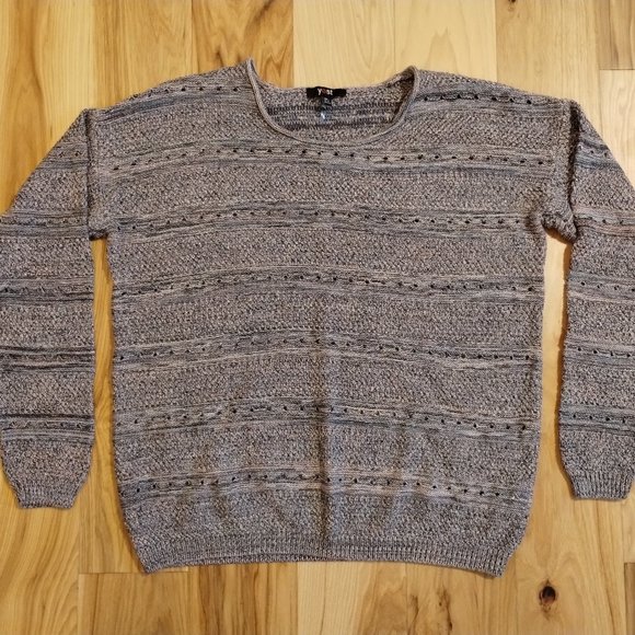 Yest Knit Pullover Sweater 100% Cotton Crew Neck Long Sleeve Multicolor Size 10 - Picture 9 of 9